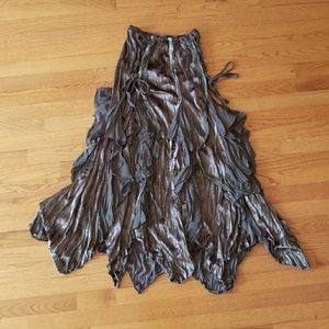 Long Velvet Gypsy/Boho Skirt